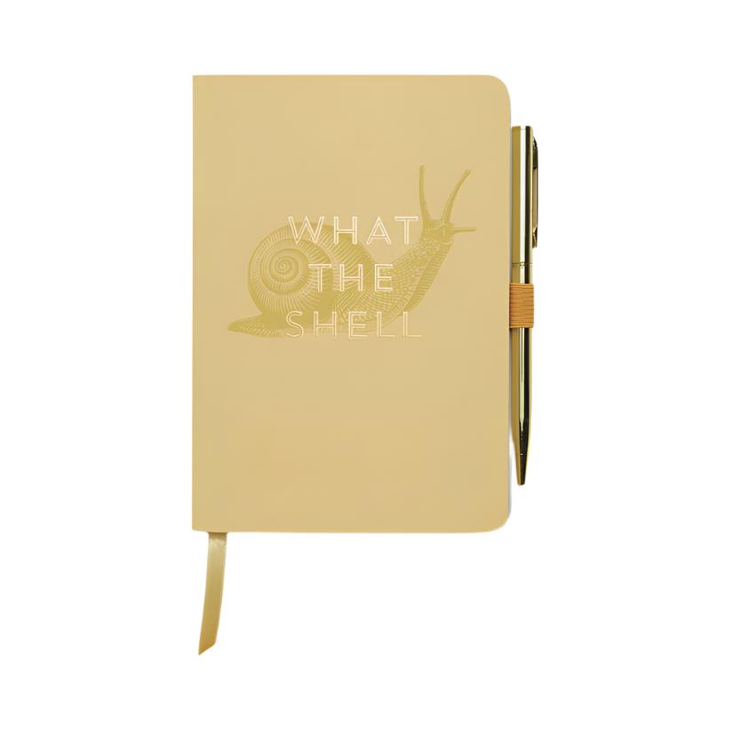 Vintage Sass Notebook with Pen - What The Shell