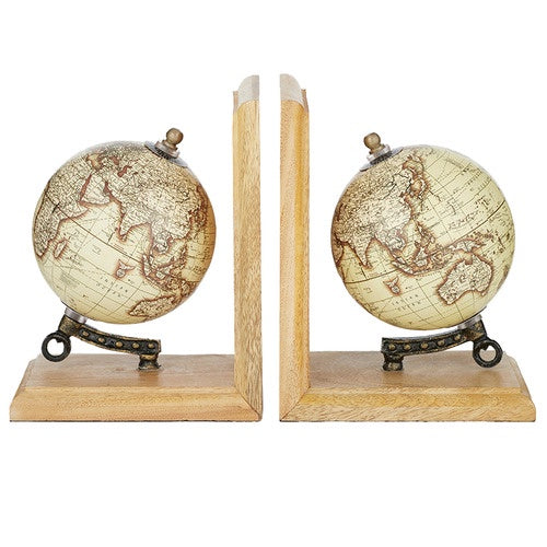 Atlas Globe Bookends Set of 2