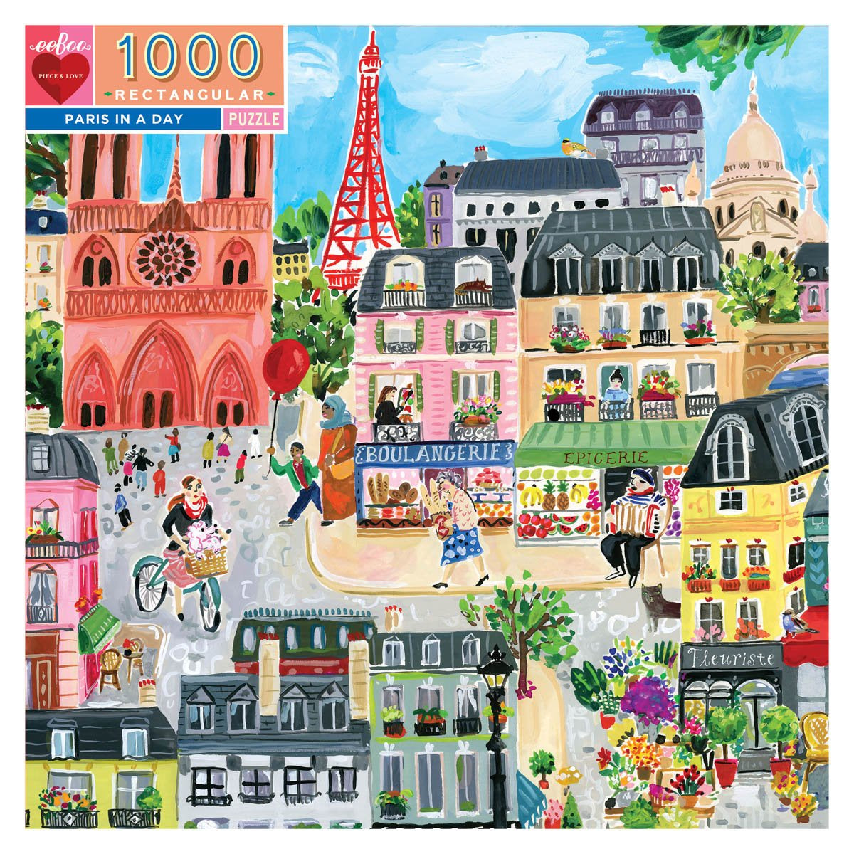 1000 pc Puzzle - Paris in a Day