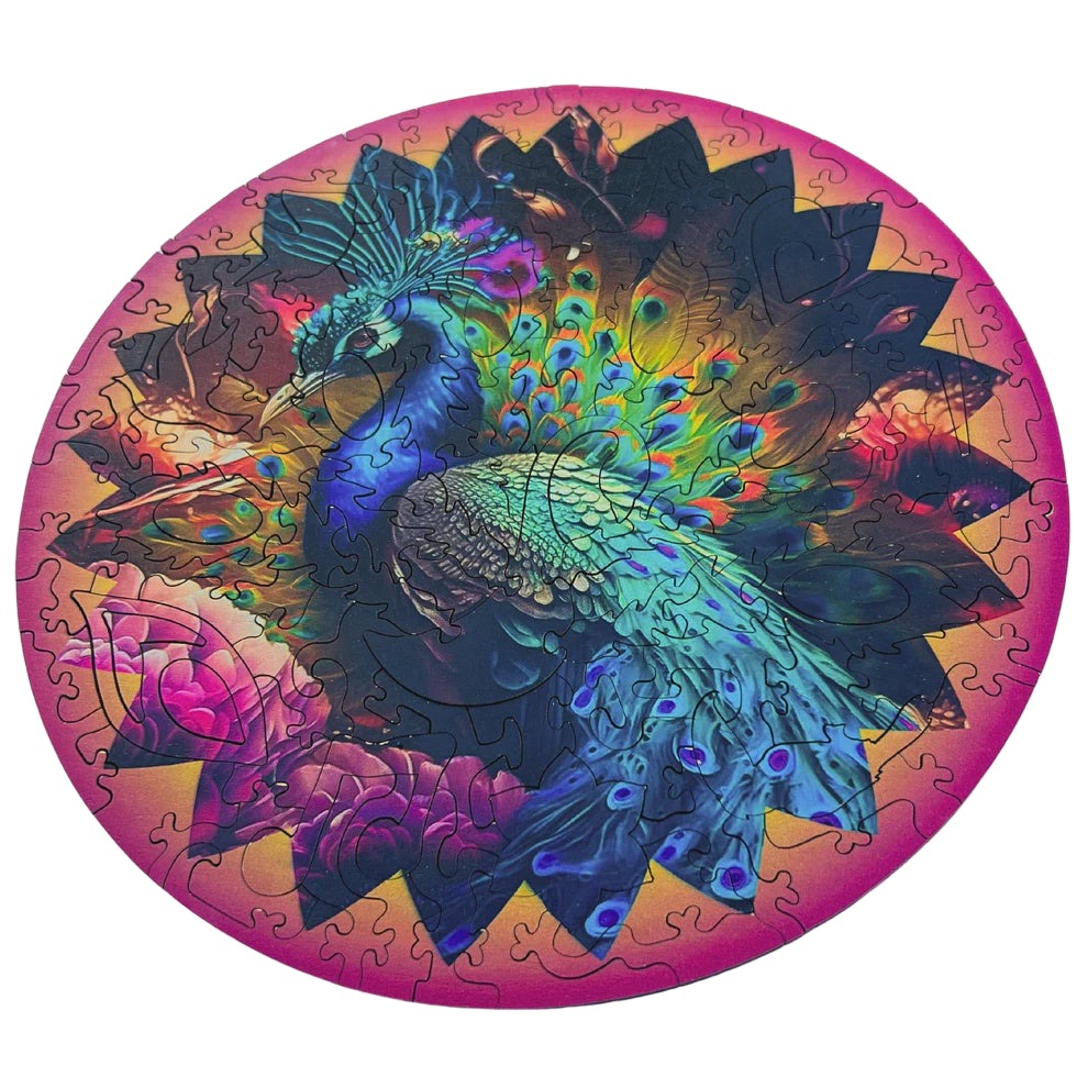 118pc Wooden Puzzle - Penelope Peacock