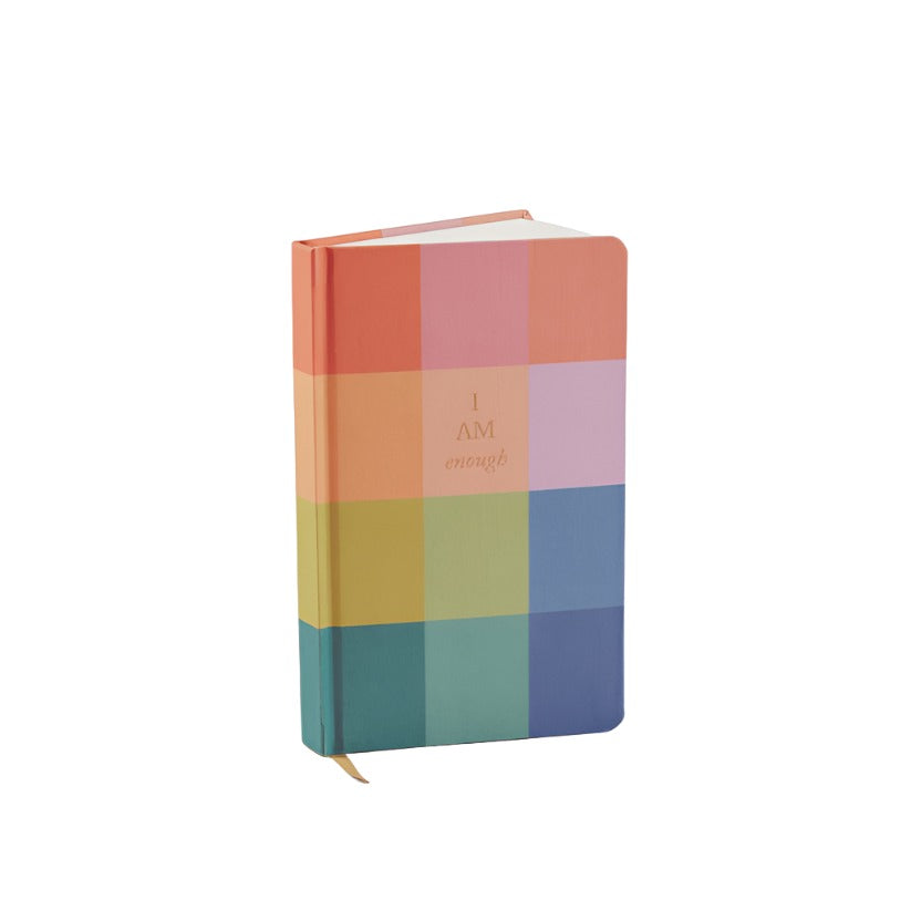 Bookcloth Journal Rainbow Check