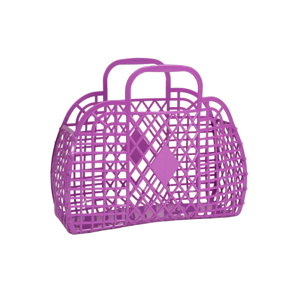 Retro Basket Small - Purple