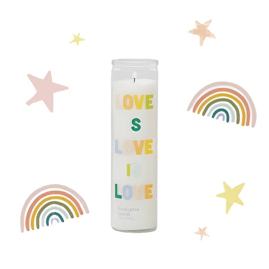 Spark  300g  Eucalyptus & Santal Candle - Love Is Love Is Love