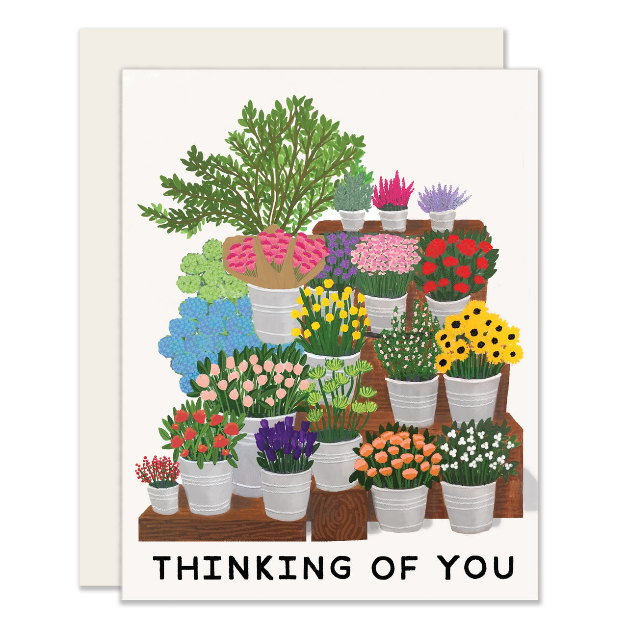 Flower Market Thinking Of You Card