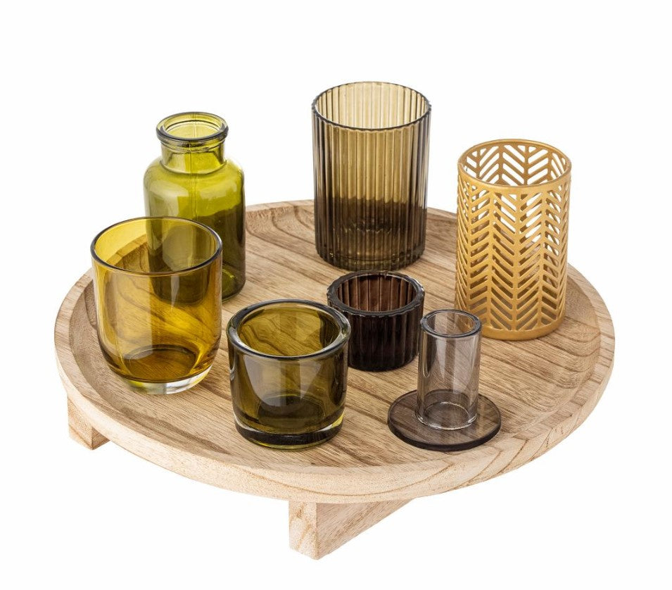 Sanga Tray with 7 Votives