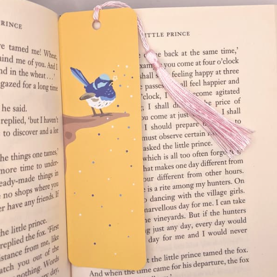 Fairy Wren Bookmark By Tilly Scribbles