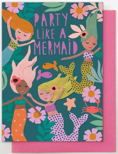 Party Like A Mermaid Card