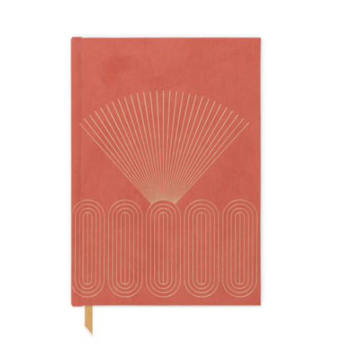 Suede Journal - Bright Terracotta