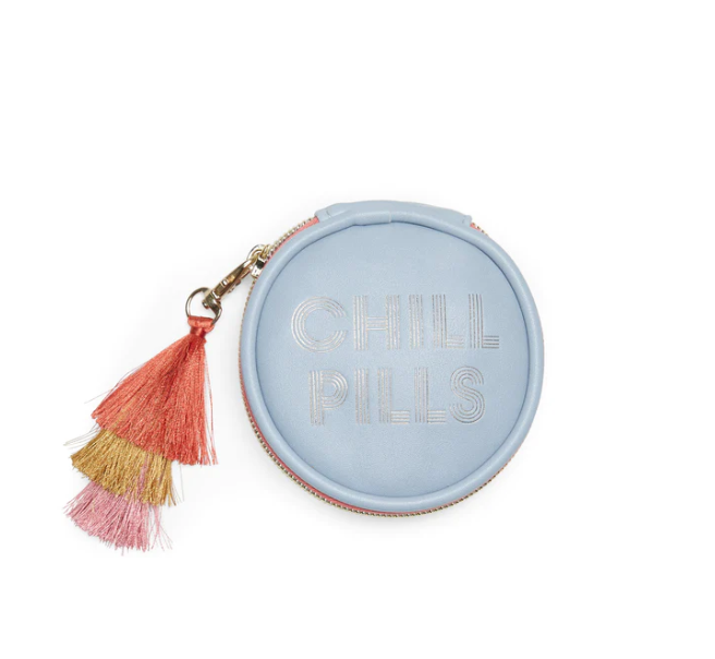 Vegan Leather Pill Box with Tassel - Chill Pills+