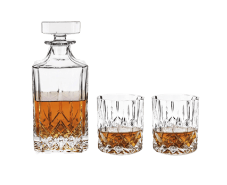 Admiral 3-Piece Decanter & Tumbler Set