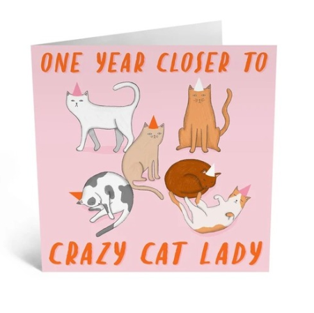 Crazy Cat Lady Card