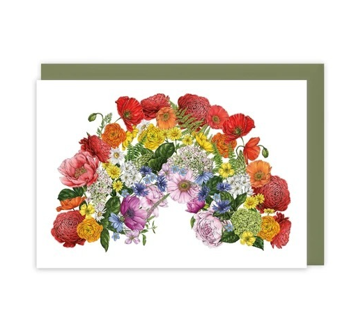 Botanical Rainbow Card