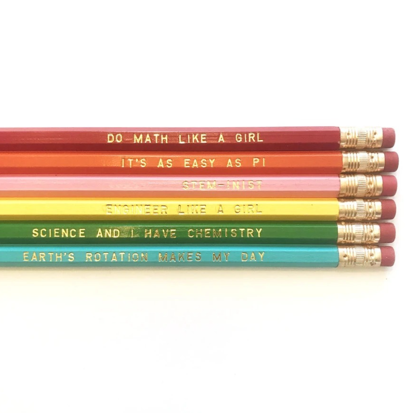 6 Pack Pencils - Girls in STEM