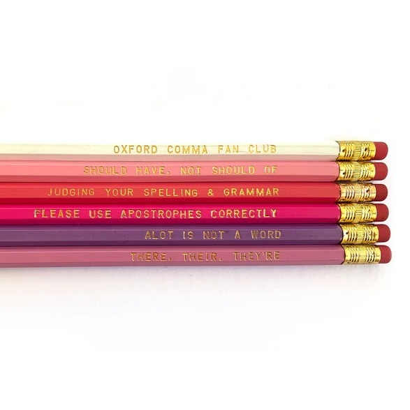 6 Pack Pencils - Grammar