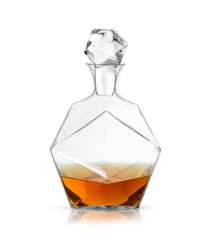 Faceted Crystal Liquor Decanter