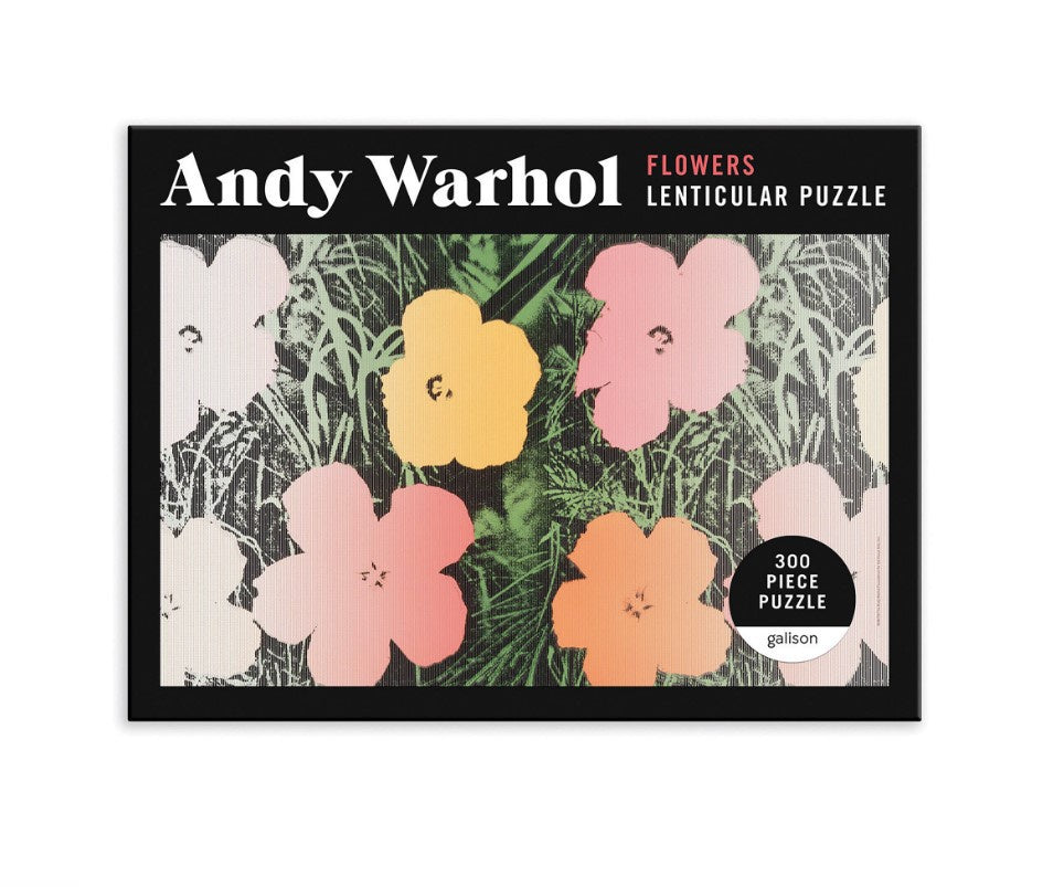 300 pc Andy Warhol Flowers Lenticular Puzzle