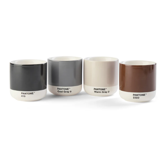 Pantone Cortado Thermo Cup Warm Gray-CoolGray-Brown-Black