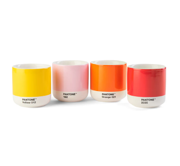 Pantone Cortado Thermo Cup Yellow-Red-Orange-Pink