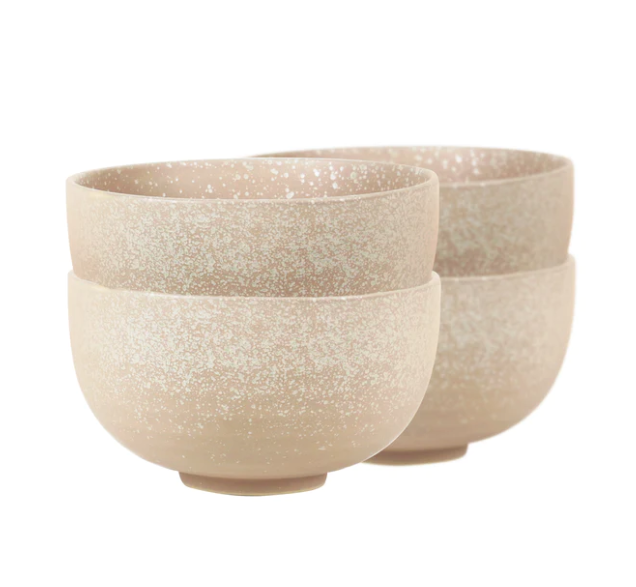 Noodle Bowls - Set of 4 - 16.5x9cm - Fawn