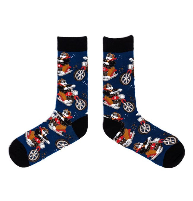 Spencer Flynn Men's Socks - Dog on a Hog