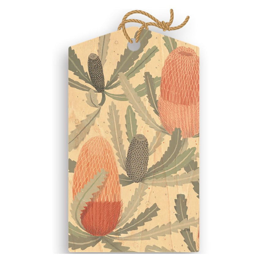 Bushy Banksia Wood Gift Tag