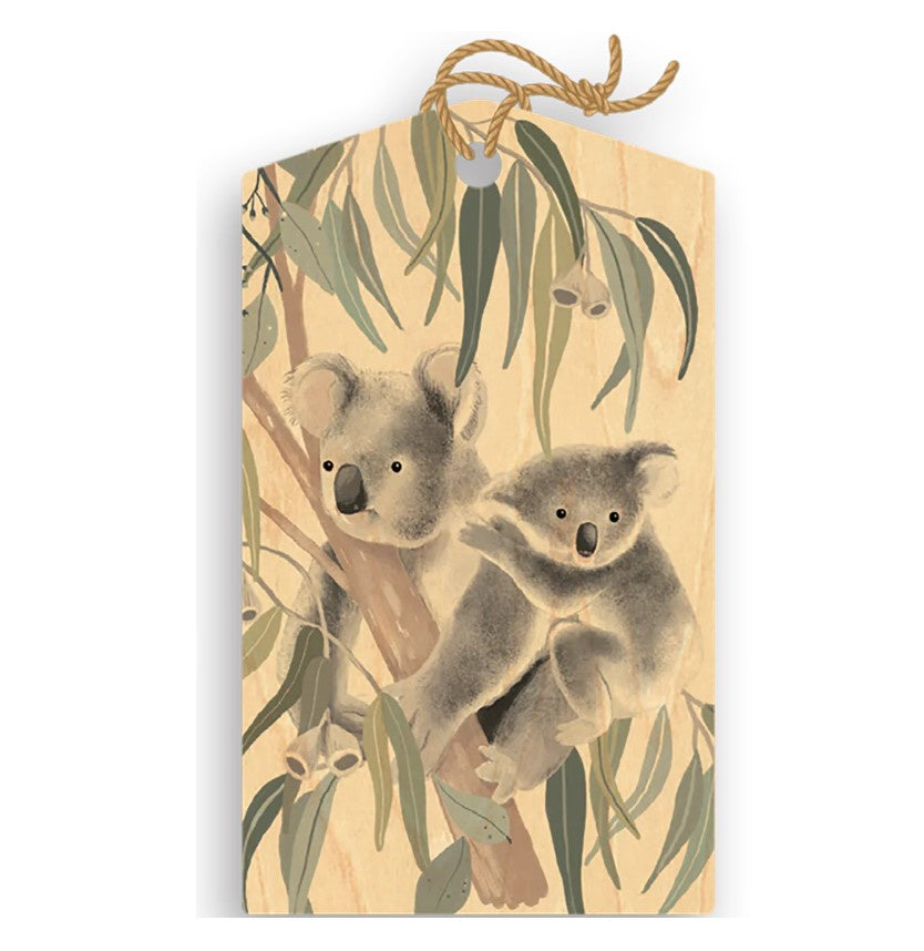 Koala Cuddles Wood Gift Tag