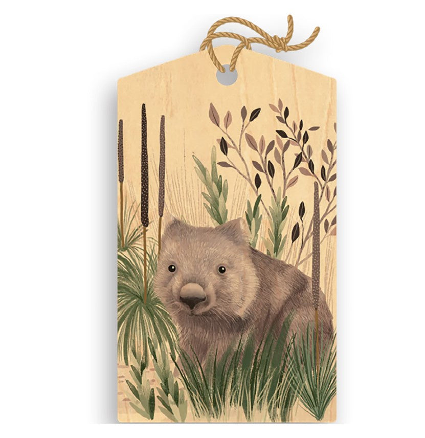 Wombat Wandering Wood Gift Tag