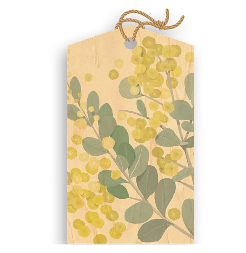 Golden Wattle Wood Gift Tag