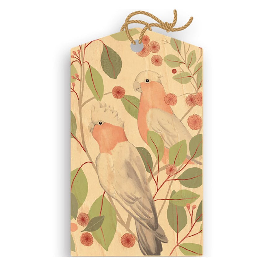 Galahs Wood Gift Tag