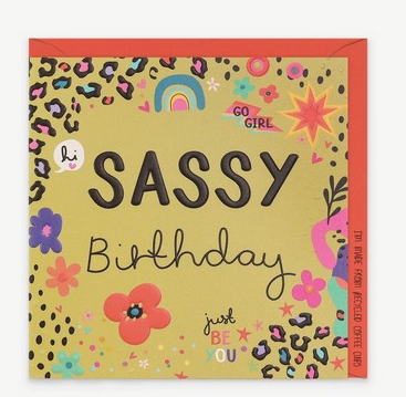 Sassy Birthday Card