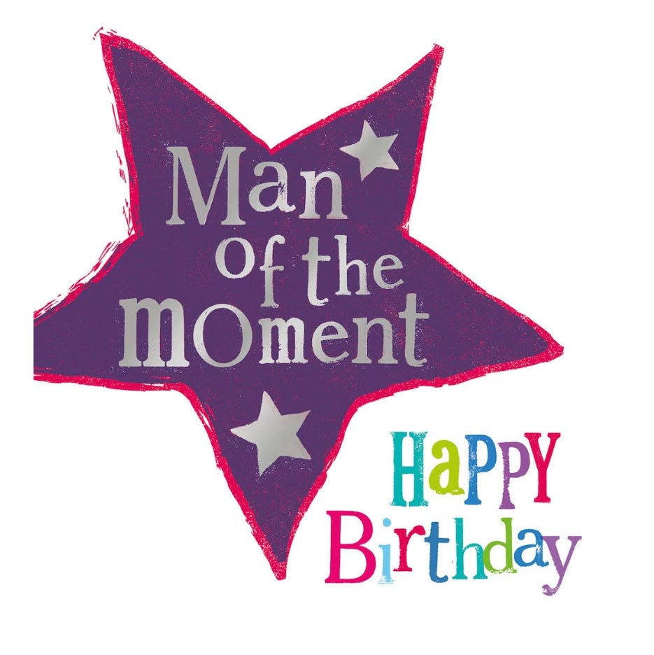 Man Of The Moment Card