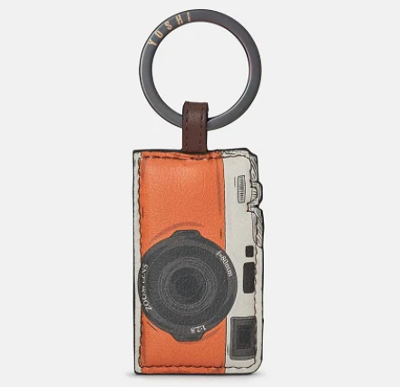 Yoshi Leather Keyring - Camera