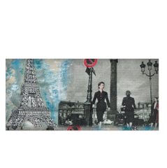 Velour Glasses Case - Paris