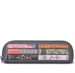 Yoshi Pencil Case - Bronte Bookworm Grey