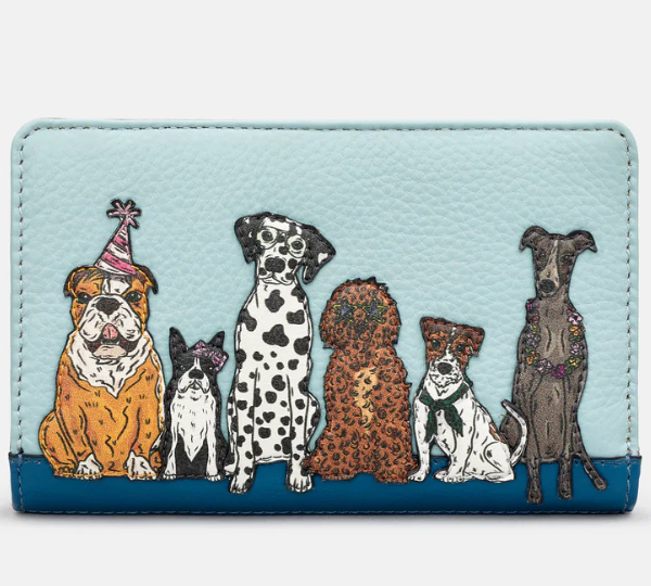 Oxford Zip Around Purse - Party Dogs