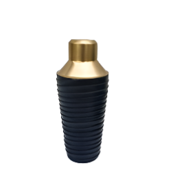 Brass & Leather Cocktail Shaker