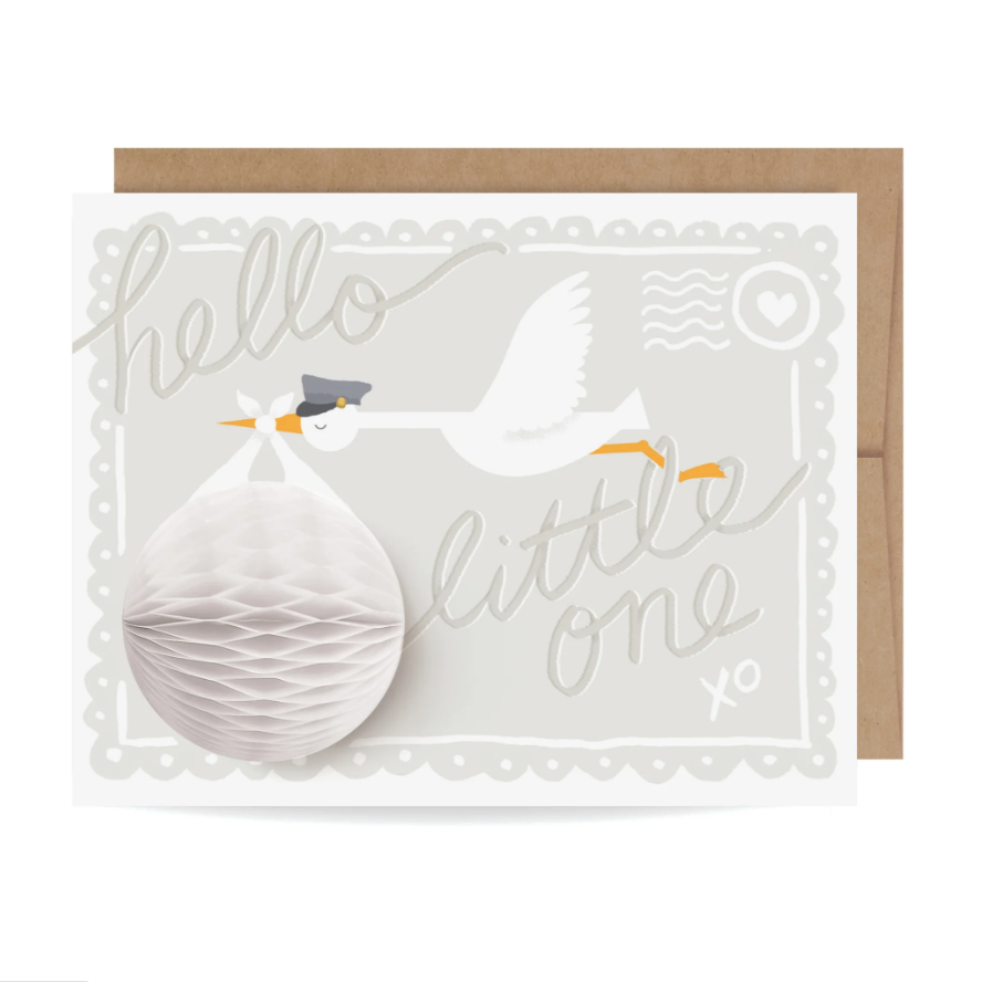 Pop-Up Stork Card