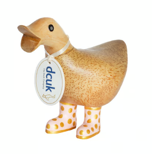 Spotty Boots Ducky -  Pastel  & Gold