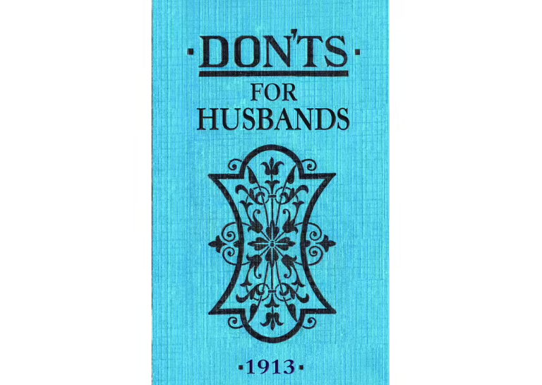 Don'ts For Husbands