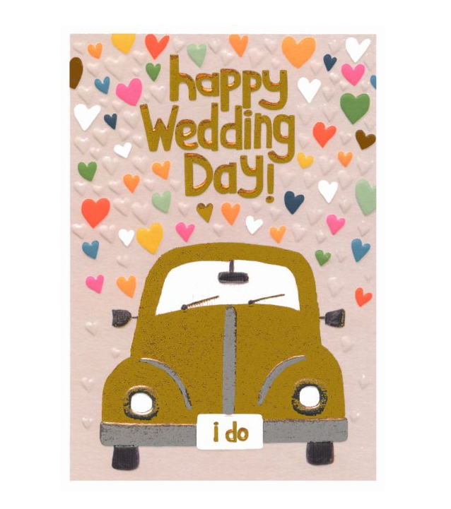 Happy Wedding Day Car Card