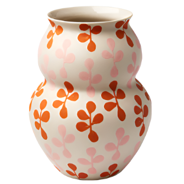 Happy Vase Wide - Clover Pink