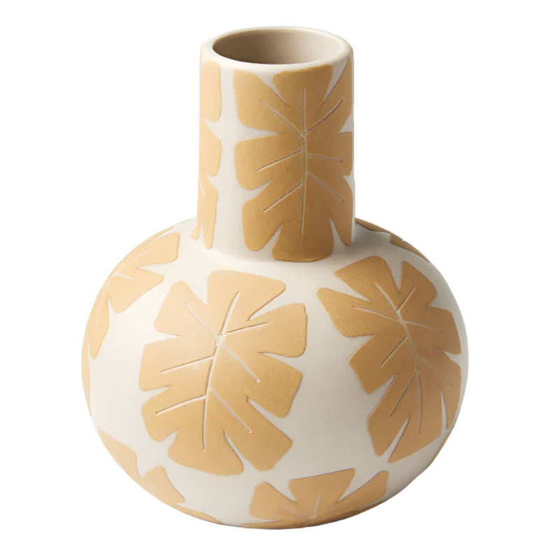 Happy Vase Small - Golden Palm