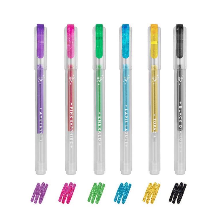 Glitter Gel Pen - Set of 6