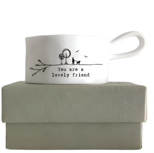 Handled Tea Light Holder - You Are A Lovely Friend