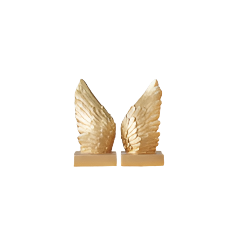 Bookend Set - Gold Wings