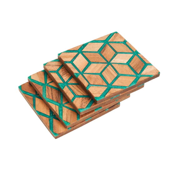 Elixir Coaster Set - Green