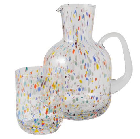 Speckle Carafe & Glass - Party