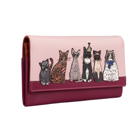 Hudson Flap Over Purse - Party Cats