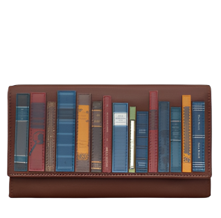 Hudson Flap Over Purse - Bookworm, Brown