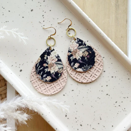 Trilla Drop Earrings - Midnight Blooms